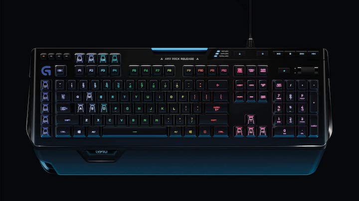 Logitech G910 Orion Spectrum von oben