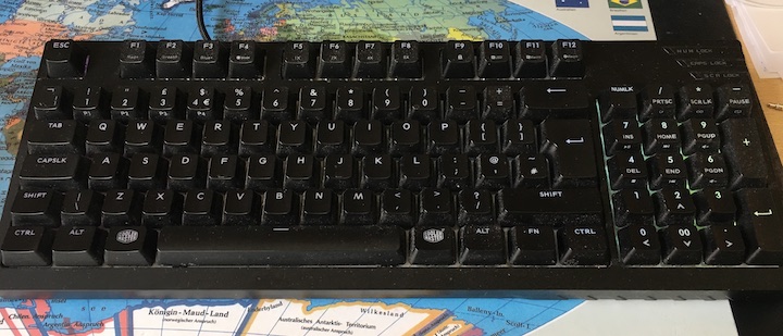 CoolerMaster MasterKeys Pro M RGB vor der Reinigung